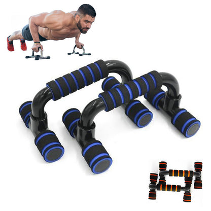 H-shaped Push-up Stand Sponge Hand Grip ABS Fitness Chest Training Grip Bar Fitness Exercise Trainer