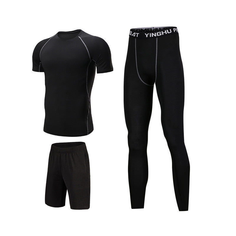 Running Workout Clothes Men 7pcs Compression Basketball Games Jogging Tights Set