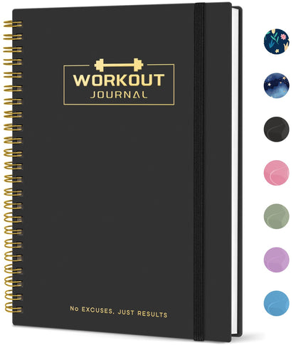 Fitness Workout Journal for Women & Men, A5(5.5" x 8.2") Workout Log Book Planner for Tracking, Progress, and Achieving Your Wellness Goals-Pink