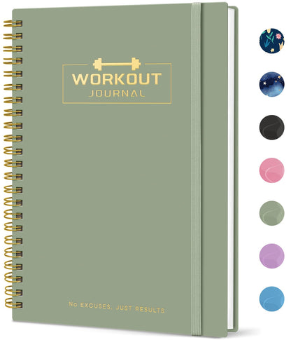 Fitness Workout Journal for Women & Men, A5(5.5" x 8.2") Workout Log Book Planner for Tracking, Progress, and Achieving Your Wellness Goals-Pink